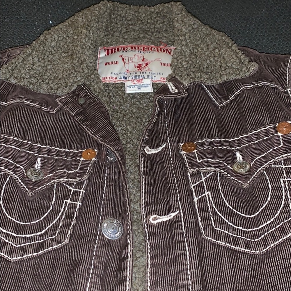 True religion corduroy brown jacket